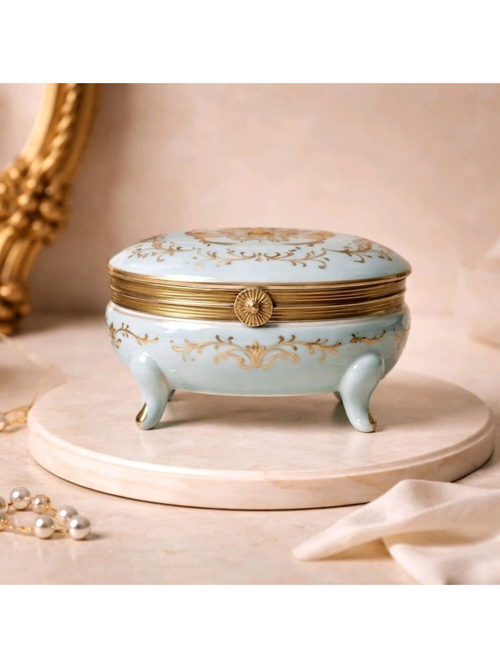 Antique Trinket Box Mid 90s #VIN2